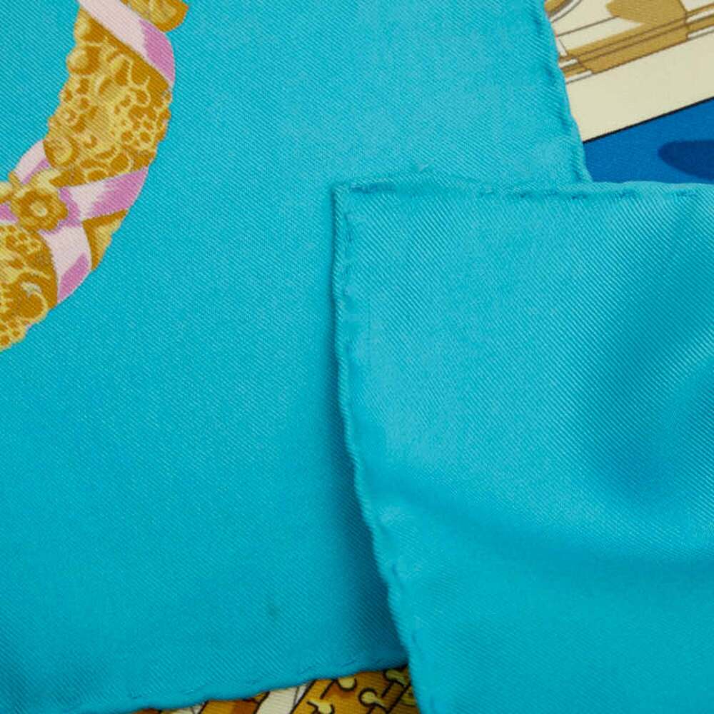 Hermes Hermès Carré 90 Hommage a Charles Garnier Scarf/Muffler in Light Blue ... - Picture 8 of 10